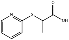 2-(PYRIDIN-2-YLTHIO)PROPANOIC ACID Struktur