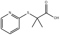 Propionic acid, 2-methyl-2-(2-pyridylthio)- (8CI) Struktur