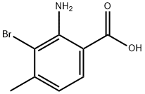 2-amino-3-bromo-4-methylbenzoic acid Struktur