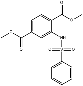 DiMethyl 2-(PhenylsulfonaMido)terephthalate Struktur