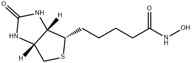 1H-Thieno[3,4-d]iMidazole-4-pentanaMide, hexahydro-N-hydroxy-2-oxo-, (3aS,4S,6aR)- Struktur