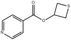 4-Pyridinecarboxylicacid3-thietanylester Struktur