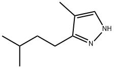 1H-Pyrazole,  4-methyl-3-(3-methylbutyl)- Struktur