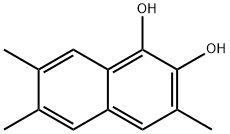 1,2-Naphthalenediol, 3,6,7-trimethyl- (8CI) Struktur