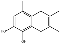 1,2-Naphthalenediol, 5,8-dihydro-4,6,7-trimethyl- (8CI,9CI) Struktur