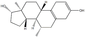 3-Methoxy-7β-Methyl-estra-2,5(10)-dien-17β-ol Struktur