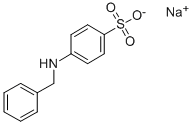 sodium N-benzylsulphanilate Struktur