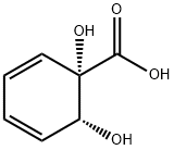 (1S,2R)-1,2-Dihydroxycyclohexa-3,5-diene-1-carboxylic acid Struktur