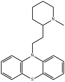 Phenothiazine, 10-(2-(1-methyl-2-piperidyl)ethyl)- Struktur