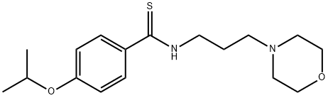 p-Isopropoxy-N-(3-morpholinopropyl)thiobenzamide Struktur