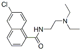 6-Chloro-N-[2-(diethylamino)ethyl]-1-naphthalenecarboxamide Struktur