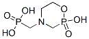 Tetrahydro-2-hydroxy-4-(phosphonomethyl)-2H-1,4,2-oxazaphosphorine 2-oxide Struktur