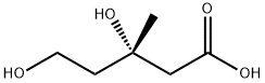 (3S)-3,5-dihydroxy-3-methyl-pentanoic acid Struktur