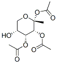 alpha-d-Ribopyranoside, methyl, triacetate Struktur