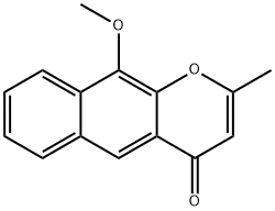 10-Methoxy-2-methyl-4H-naphtho[2,3-b]pyran-4-one Struktur