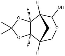 4,8-Methano-1,3-dioxolo[4,5-d]oxepin-5-ol,hexahydro-2,2-dimethyl-,(3aS,4R,8R,8aR)-(9CI) Struktur