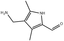 1H-Pyrrole-2-carboxaldehyde, 4-(aminomethyl)-3,5-dimethyl- (9CI) Struktur