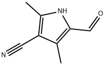 Pyrrole-3-carbonitrile, 5-formyl-2,4-dimethyl- (8CI) Struktur