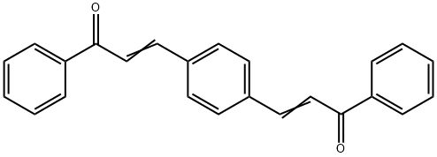 (E)-3-[4-((E)-3-OXO-3-PHENYL-PROPENYL)-PHENYL]-1-PHENYL-PROPENONE Struktur