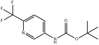 tert-butyl (6-(trifluoromethyl)pyridin-3-yl)carbamate Struktur