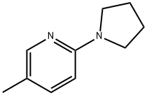 Pyridine, 5-methyl-2-(1-pyrrolidinyl)- (9CI) Struktur