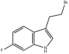 1H-INDOLE,3-(2-BROMOETHYL)-6-FLUORO Struktur