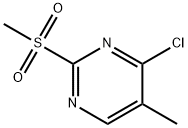 4-Chloro-5-methyl-2-(methylsulfonyl)pyrimidine Struktur