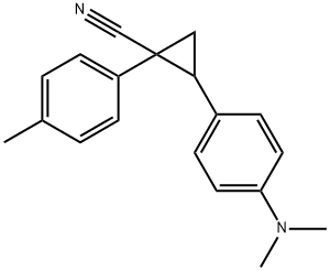 2-(4-dimethylaminophenyl)-1-(4-methylphenyl)cyclopropane-1-carbonitril e Struktur