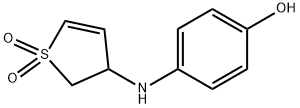 Phenol, 4-[(2,3-dihydro-1,1-dioxido-3-thienyl)amino]- (9CI) Struktur