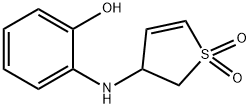 Phenol, 2-[(2,3-dihydro-1,1-dioxido-3-thienyl)amino]- (9CI) Struktur