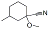 Cyclohexanecarbonitrile, 1-methoxy-3-methyl- (9CI) Struktur