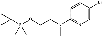 (5-Bromopyridin-2-yl)[2-(tert-butyldimethylsilyloxy)ethyl]methylamine Struktur