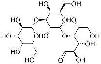 (2R,3R,4R,5R)-4-[(2S,3R,4S,5S,6R)-3,5-dihydroxy-6-(hydroxymethyl)-4-[(2S,3R,4S,5R,6R)-3,4,5-trihydroxy-6-(hydroxymethyl)oxan-2-yl]oxyoxan-2-yl]oxy-2,3,5,6-tetrahydroxyhexanal Struktur