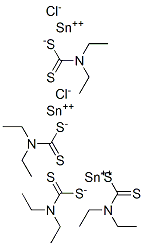 stannous chloride bis(diethyldithiocarbamate) Struktur