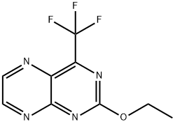 4-Trifluoromethyl-2-ethoxypteridine Struktur