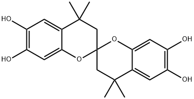 6,6',7,7'-TETRAHYDROXY-4,4,4',4'-TETRAMETHYL-2,2'-SPIROBICHROMAN Struktur