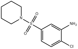 2-Chloro-5-(1-piperidinylsulfonyl)aniline Struktur