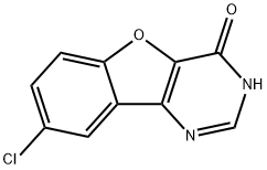 8-Chloro[1]benzofuro[3,2-d]pyrimidin-4(3H)-one Struktur