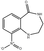 9-NITRO-1,2,3,4-TETRAHYDRO-5H-1,4-BENZODIAZEPIN-5-ONE Struktur