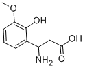 3-AMINO-3-(2-HYDROXY-3-METHOXY-PHENYL)-PROPIONIC ACID Struktur