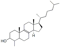 4-methylcholest-8-en-3-ol Struktur