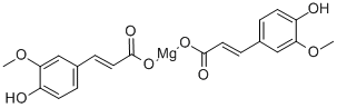 magnesium(2+) (E)-4'-hydroxy-3'-methoxycinnamate Struktur