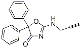 5,5-Diphenyl-2-(2-propynylamino)-2-oxazolin-4-one Struktur