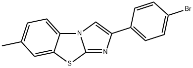 2-(4-BROMOPHENYL)-7-METHYLIMIDAZO[2,1-B][1,3]BENZOTHIAZOLE Struktur