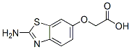 Acetic acid, [(2-amino-6-benzothiazolyl)oxy]- (9CI) Struktur