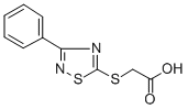 [(3-Phenyl-1,2,4-thiadiazol-5-yl)thio]acetic acid Struktur