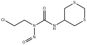 N-(2-Chloroethyl)-N-nitroso-N'-(1,3-dithian-5-yl)urea Struktur