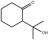 Cyclohexanone,  2-(1-hydroxy-1-methylethyl)- Struktur