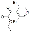 3,5-Dibromo-alpha-oxo-4-pyridineaceticacidethylester Struktur