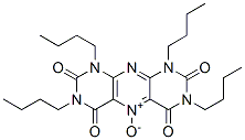 pyrimido(5,4-g)pteridinetetrone 5-oxide, 1,3,7,9-tetrabutyl Struktur